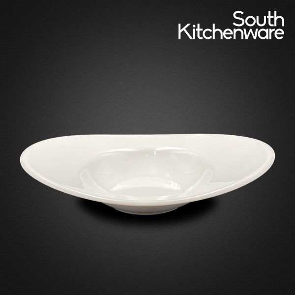 Chén oval vành 17cm Misc_Assortment Lys Trắng Ngà sứ tráng men cao cấp Minh Long (cái)