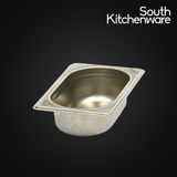  Khay inox GN 1/9 đựng topping, gia vị – Cao 65–150 mm 