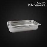  Khay inox GN 1/1 đựng thực phẩm – Nhiều độ sâu 25–200 mm 