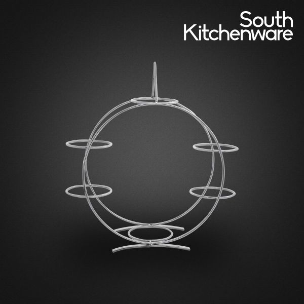  Kệ Inox trưng bày Buffet _ tròn 6 đĩa (loại nhỏ) 