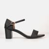 Sandal cao gót nữ đế trụ cao su 7cm có quai hậu - C57.ES012