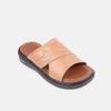 Dép nam da bò Giày Việt đế cao su 3cm C39.TD008