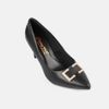 Giày cao gót Giày Việt trang trí khoá đính đá đế nhọn cao 9cm C50.EG050