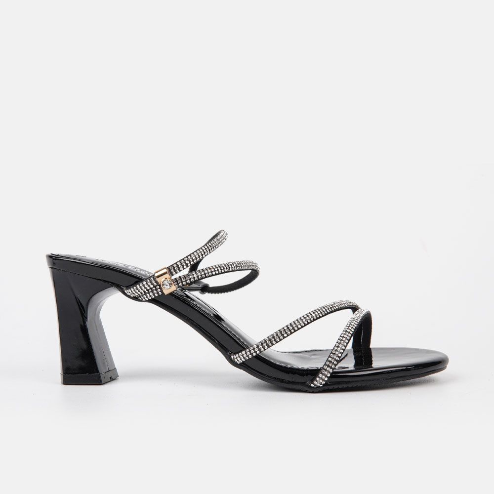 Sandal cao gót nữ gắn đá sang trọng 7cm - C57.ES010