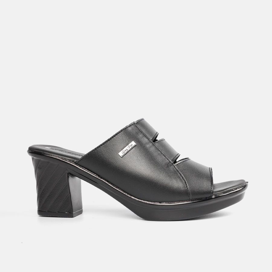 Dép, guốc da cao gót nữ Giày Việt C39.ED015