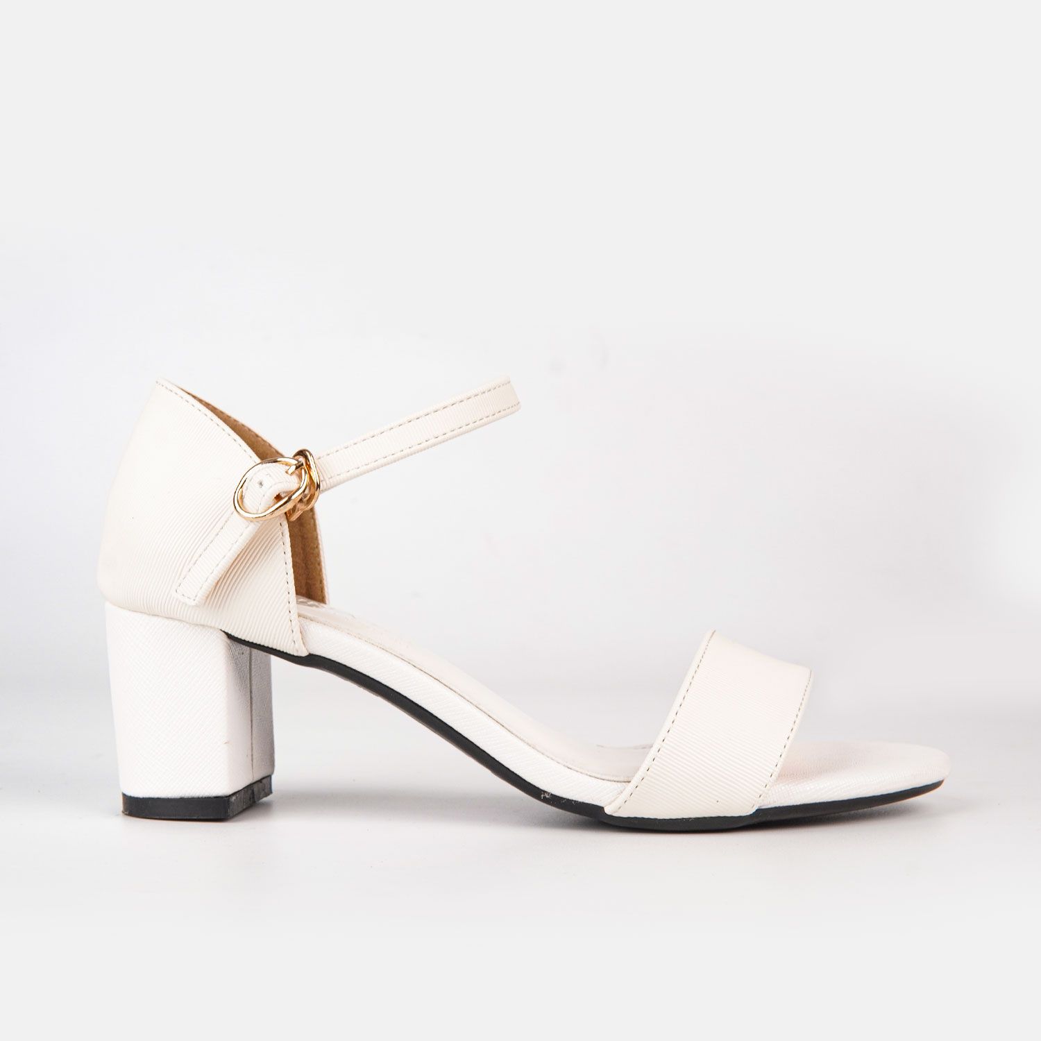 Sandal cao gót nữ đế trụ cao su 7cm có quai hậu - C57.ES012