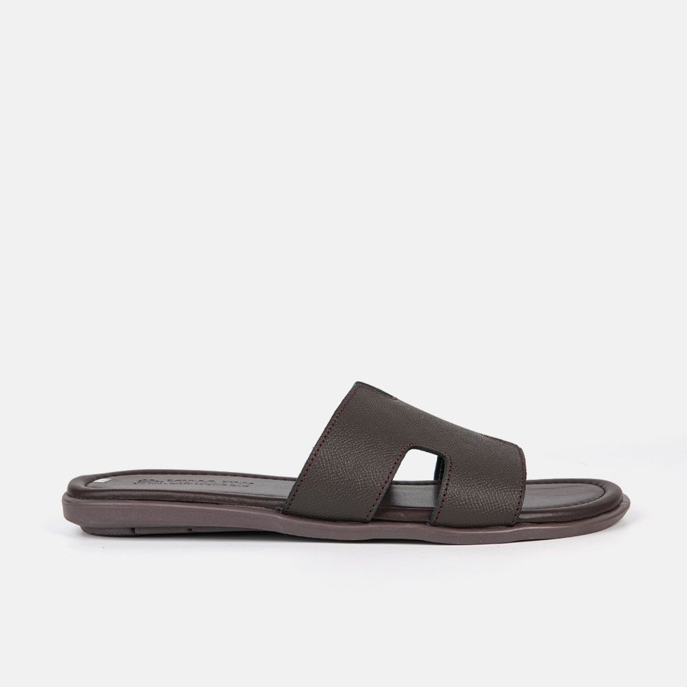 Dép nam quai ngang, da bò C71.TD002 - SIZE 44