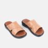 Dép nam da bò Giày Việt đế cao su 3cm C39.TD008