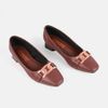 Giày búp bê Giày Việt mũi vuông gắn khoá kim loại C50.EG059