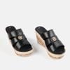 Dép, guốc nữ Giày Việt đế xuồng cao 9cm, quai ngang chắc chân tôn dáng C39.ED018
