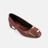 Giày búp bê Giày Việt gắn khoá kim loại đế vuông cao 2cm C50.EG018