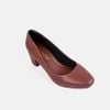Giày cao gót Giày Việt mũi vuông đế trụ 5cm C50.EG012