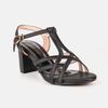 Sandal cao gót nữ đế trụ cao su 7cm - C57.ES011