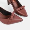 Giày cao gót Giày Việt mũi nhọn gắn nơ cao 7cm C50.EG052