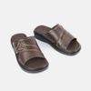 Dép nam da bò Giày Việt đế cao su 3cm C39.TD008