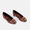 Giày búp bê Giày Việt gắn khoá kim loại đế vuông cao 2cm C50.EG018