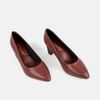 Giày cao gót nữ Giày Việt đế trụ cao 5cm màu nâu C50.EG005