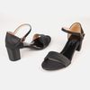 Sandal cao gót nữ đế trụ cao su 7cm có quai hậu - C57.ES012