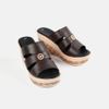 Dép, guốc nữ Giày Việt đế xuồng cao 9cm, quai ngang chắc chân tôn dáng C39.ED018