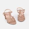 Sandal cao gót nữ đế trụ cao su 7cm - C57.ES011