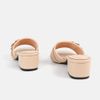 Guốc nữ gắn khoá trang trí, đế cao 4cm - C57.ED022