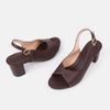 Sandal cao gót hở mũi 5cm C57.ES005