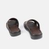 Dép nam da bò Giày Việt đế cao su 3cm C39.TD008