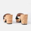 Guốc nữ quai da bò C65.ED002