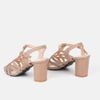 Sandal cao gót nữ đế trụ cao su 7cm - C57.ES011