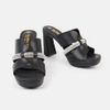 Dép, Guốc Nữ VINA THI cao 9cm đính đá sang trọng - C54.ED014