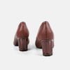 Giày cao gót nữ Giày Việt đế trụ cao 5cm màu nâu C50.EG005