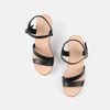 Sandal đế xuồng nữ da bò C39.ES005