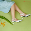 Giày sapo cao gót nữ 7cm có quai hậu - C57.EG005