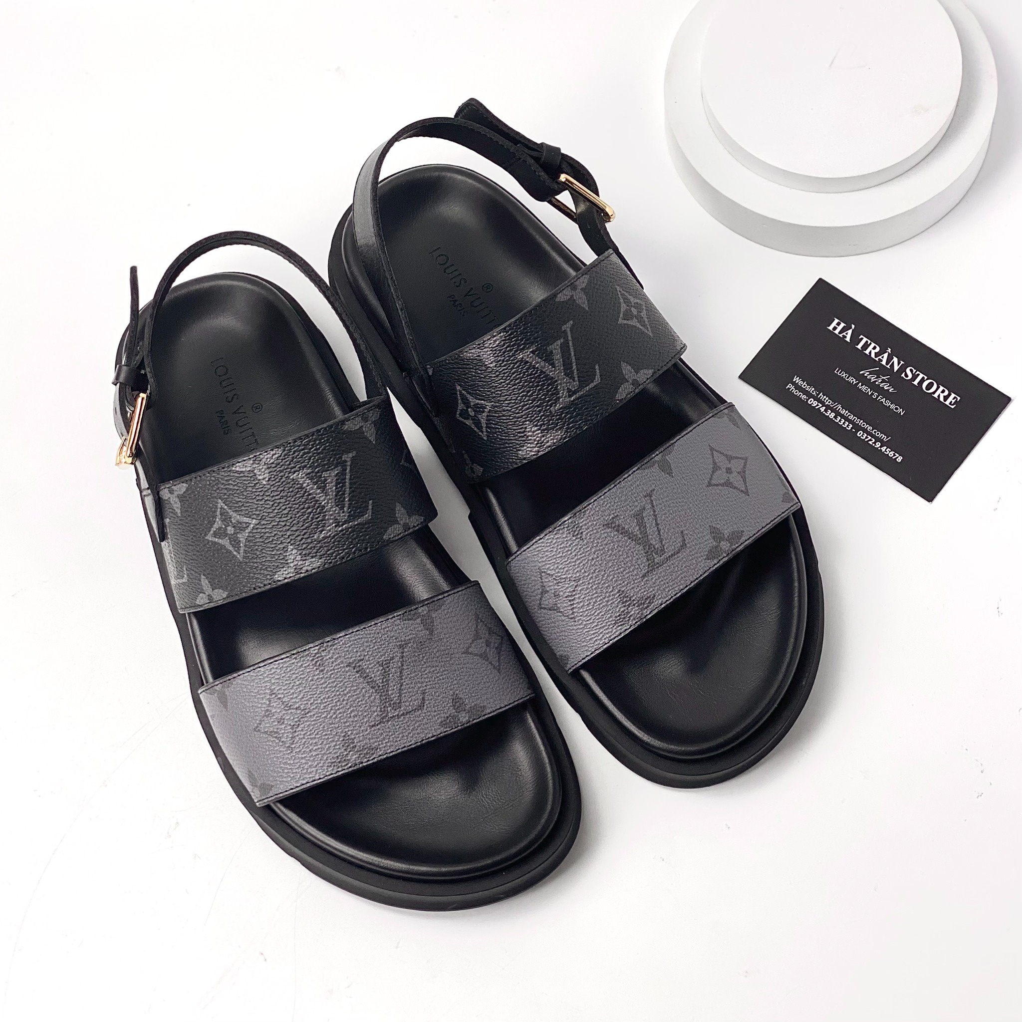 Dép Louis Vuitton Sunny Flat Sandals Gold 1A9POQ