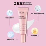 Kem dưỡng sáng da hỗ trợ mờ thâm sạm ban đêm Arbutin 20g - ZEE ZEE Skincare 