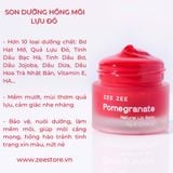  Bộ Đôi Chăm Sóc Môi Lựu Đỏ ZEE Store Vietnam - Pomegranate Lip Care Duo 