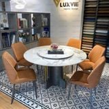 Bàn ăn tròn xoay 2 mặt đá Vanga (không gồm ghế)