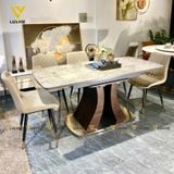 Bàn ăn mặt đá thông minh Lazio (Không gồm ghế)