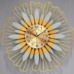Đồng hồ trang trí nghệ thuật Hoa mai vàng 2860