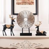 Decor cặp tuần lộc đen BSDW165D
