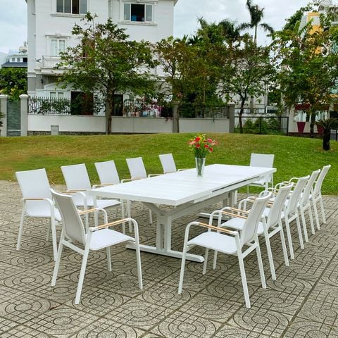 Bàn nhôm đúc thông minh ngoài trời BKD01 (không gồm ghế)