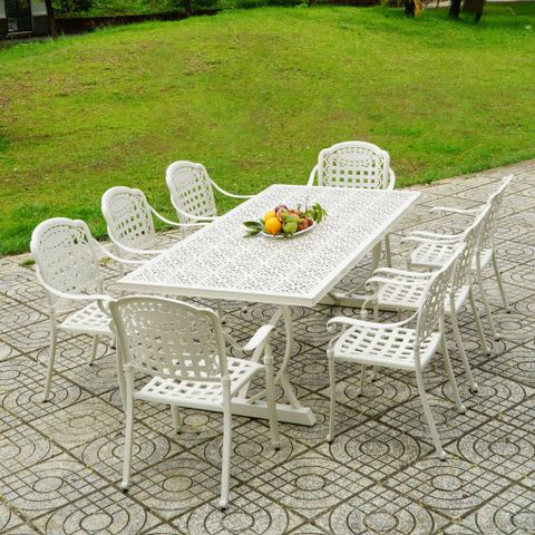 Bàn sân vườn chữ nhật BN20M (không gồm ghế)