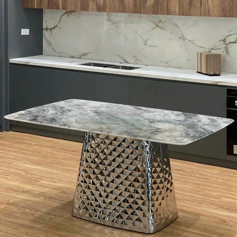 Bàn ăn mặt đá Diamond (không gồm ghế)