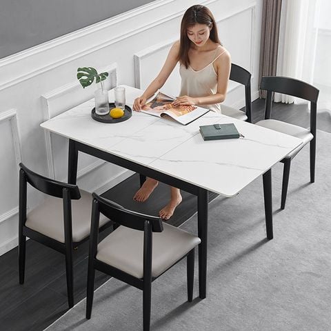 Bàn ăn mặt đá thông minh Plato (Không gồm ghế)