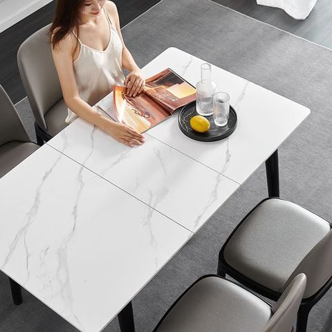 Bàn ăn mặt đá thông minh Plato (Không gồm ghế)
