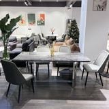 Bàn ăn inox tráng gương mặt đá Kripton (không gồm ghế)