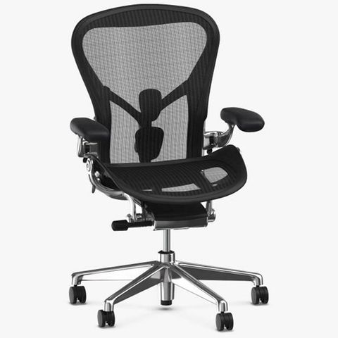 Ghế công thái học Herman Miller Aeron khung nhôm chân nhôm