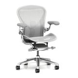 Ghế công thái học Herman Miller Aeron khung nhôm chân nhôm
