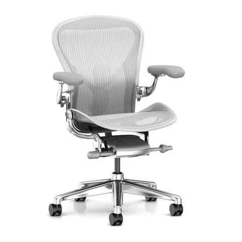 Ghế công thái học Herman Miller Aeron khung nhôm chân nhôm