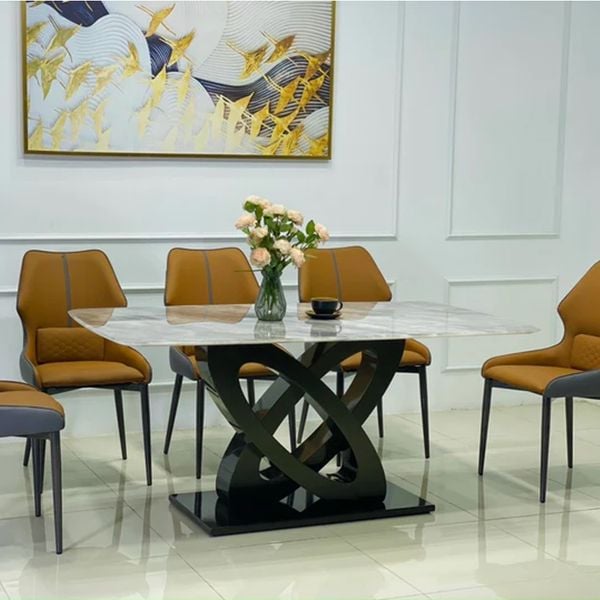 Bàn ăn mặt đá Butterfly (không gồm ghế)